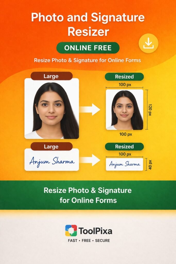 Resize Image for Online Forms