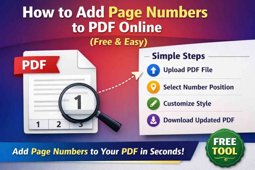 add page numbers to pdf online
